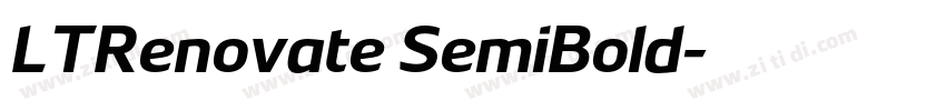 LTRenovate SemiBold字体转换